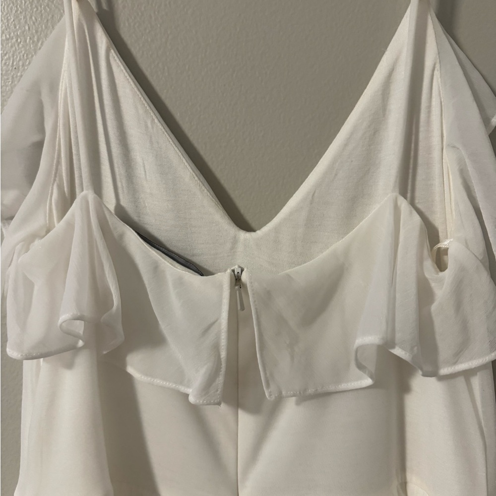 French Connection Adanna Pleated Lace Jersey Dress - Picture 6 of 8